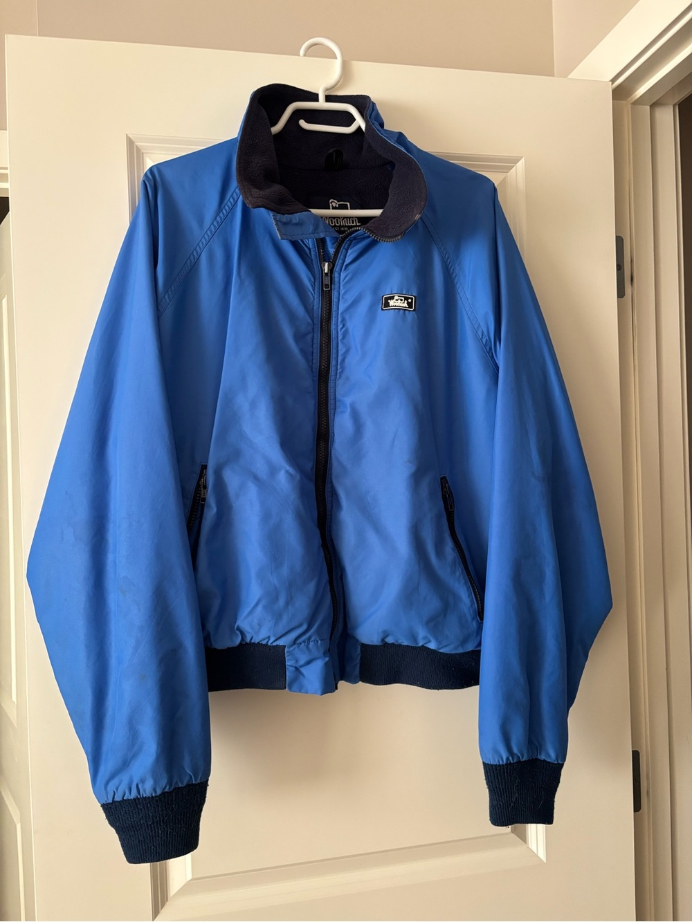 Blue Lightweight Vintage Bomber Jacket